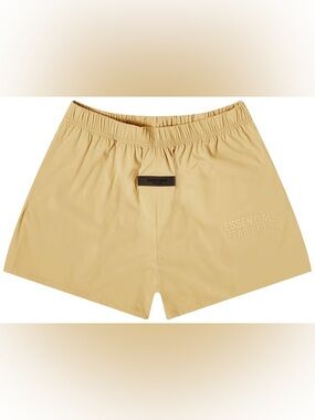Fear of God Essentials Nylon Short in Light Tuscan